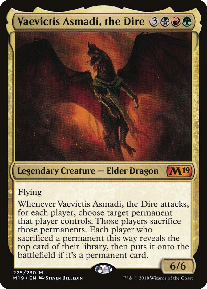 Vaevictis Asmadi, the Dire (225) - Core Set 2019 (M19)