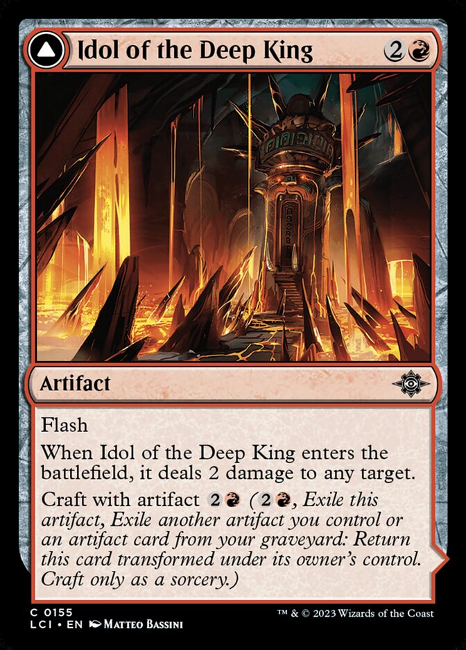 Idol of the Deep King // Sovereign's Macuahuitl (155) - The Lost Caverns of Ixalan (LCI)
