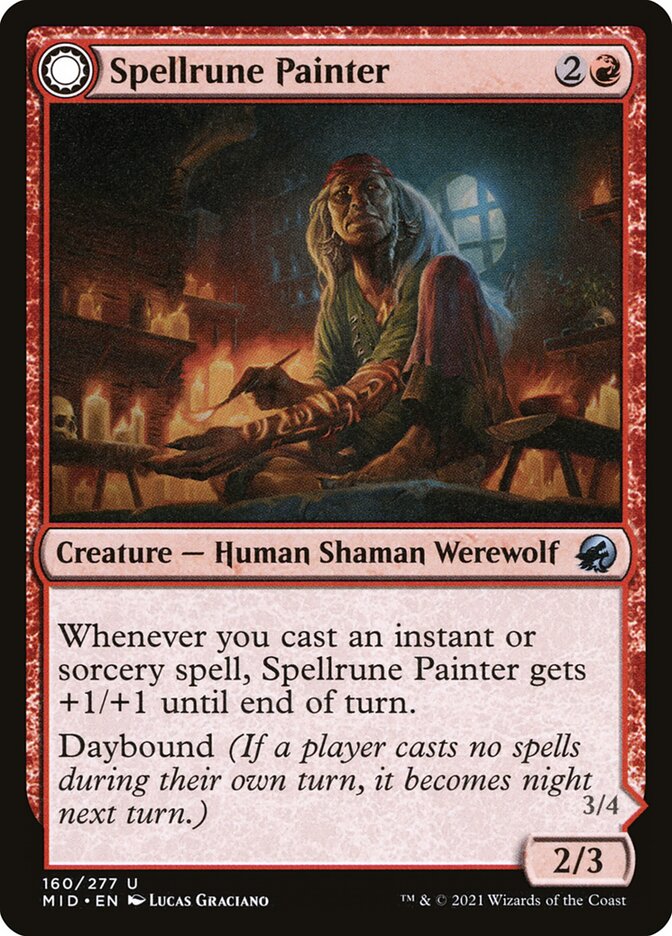 Spellrune Painter // Spellrune Howler (160) - Innistrad: Midnight Hunt (MID)