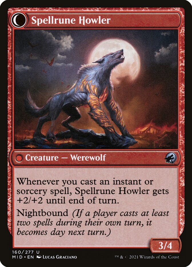 Spellrune Painter // Spellrune Howler (160) - Innistrad: Midnight Hunt (MID)