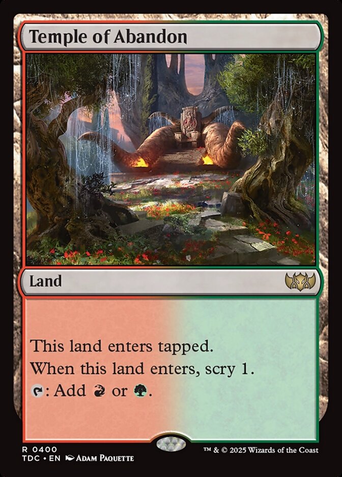 Temple of Abandon (400) - Tarkir: Dragonstorm Commander (TDC)