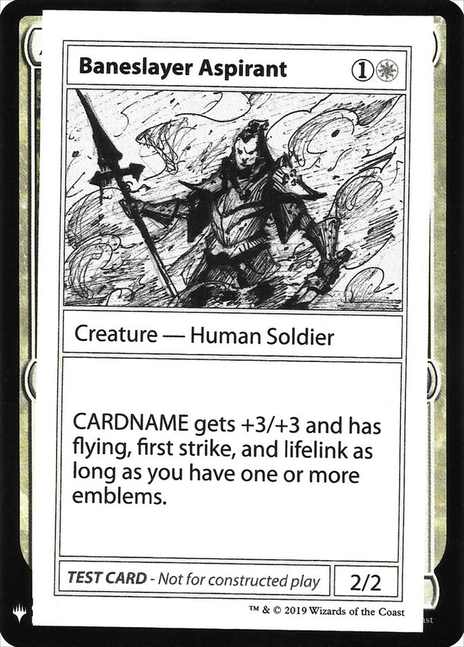 Baneslayer Aspirant (3) - Mystery Booster Playtest Cards 2019 (CMB1)