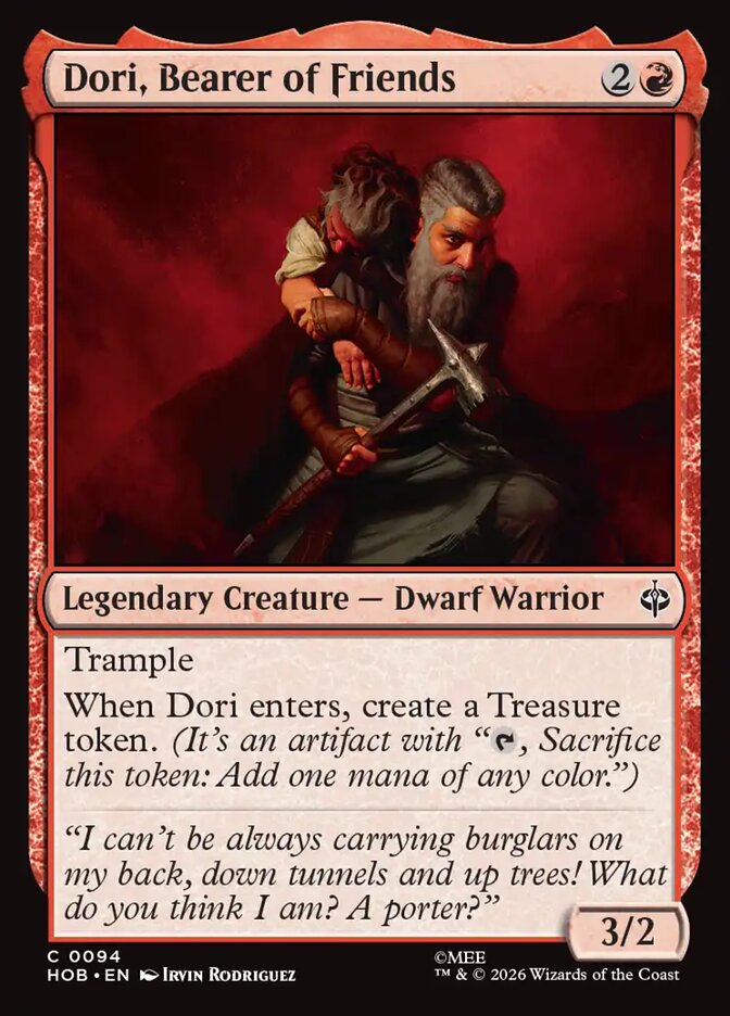 Dori, Bearer of Friends (94) - The Hobbit (HOB)
