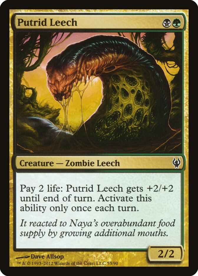 Putrid Leech (53) - Duel Decks: Izzet vs. Golgari (DDJ)