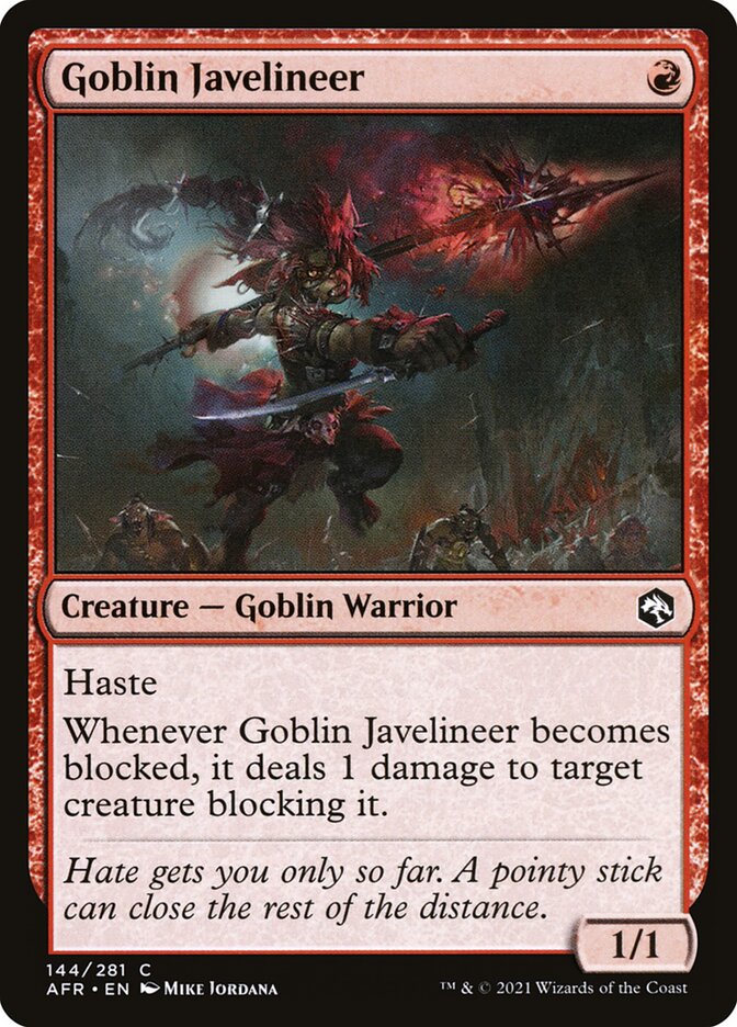 Goblin Javelineer (144) - Adventures in the Forgotten Realms (AFR)
