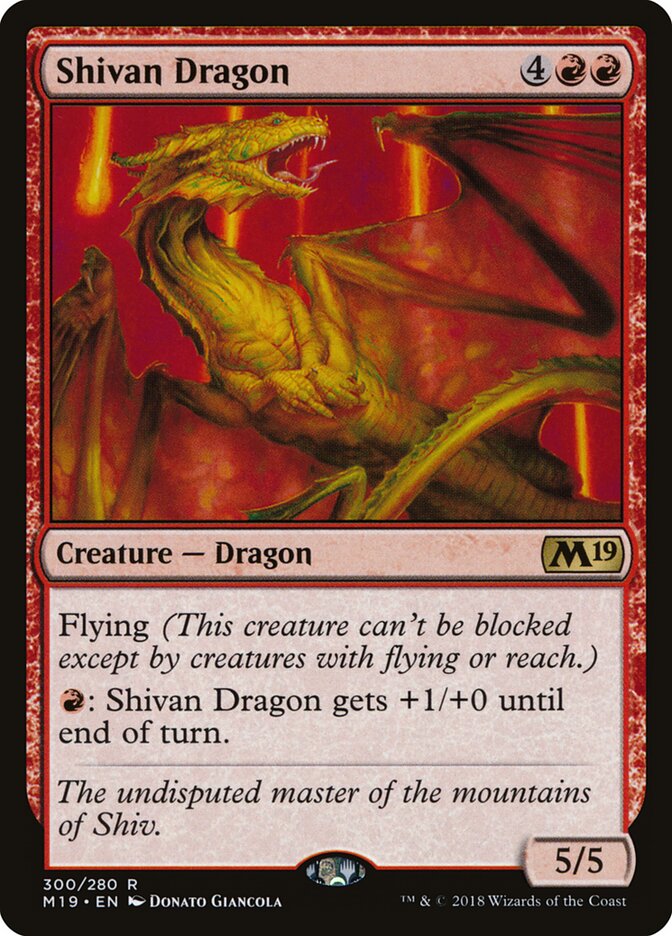 Shivan Dragon (300) - Core Set 2019 (M19)