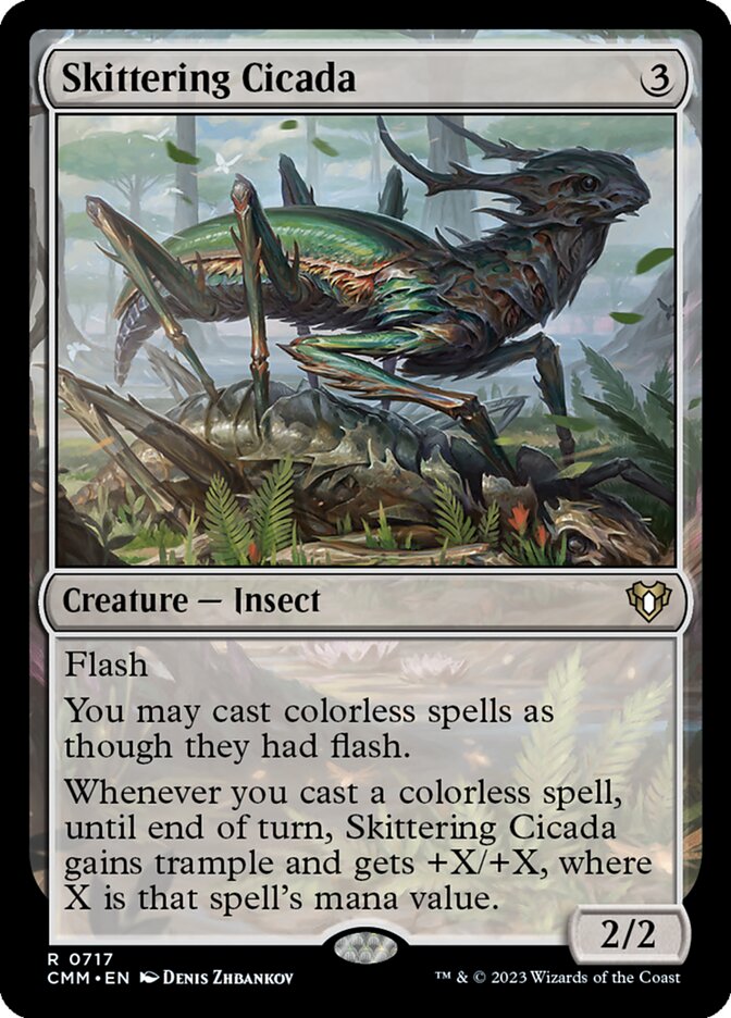 Skittering Cicada (717) - Commander Masters (CMM)