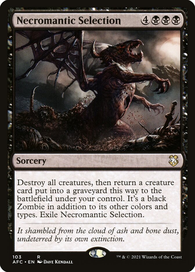 Necromantic Selection (103) - Forgotten Realms Commander (AFC)