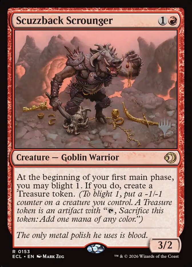 Scuzzback Scrounger (153p) - Lorwyn Eclipsed Promos (PECL)