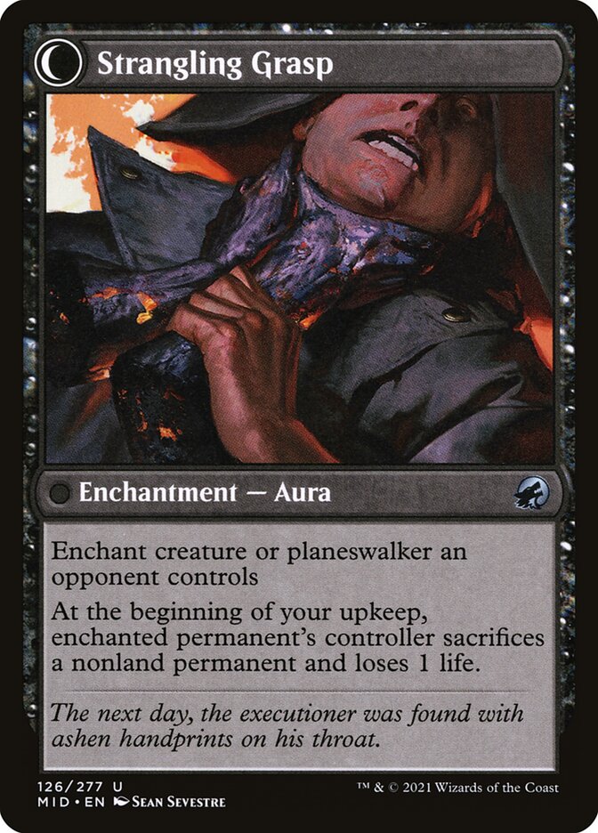 Vengeful Strangler // Strangling Grasp (126) - Innistrad: Midnight Hunt (MID)