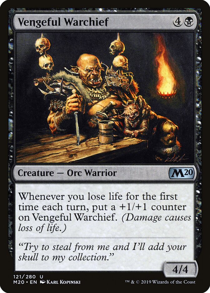 Vengeful Warchief (121) - Core Set 2020 (M20)