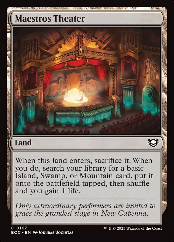 Maestros Theater (167) - Edge of Eternities Commander (EOC)