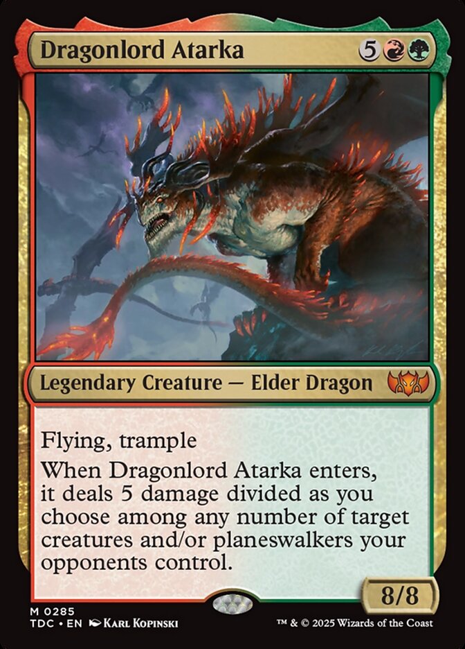 Dragonlord Atarka (285) - Tarkir: Dragonstorm Commander (TDC)
