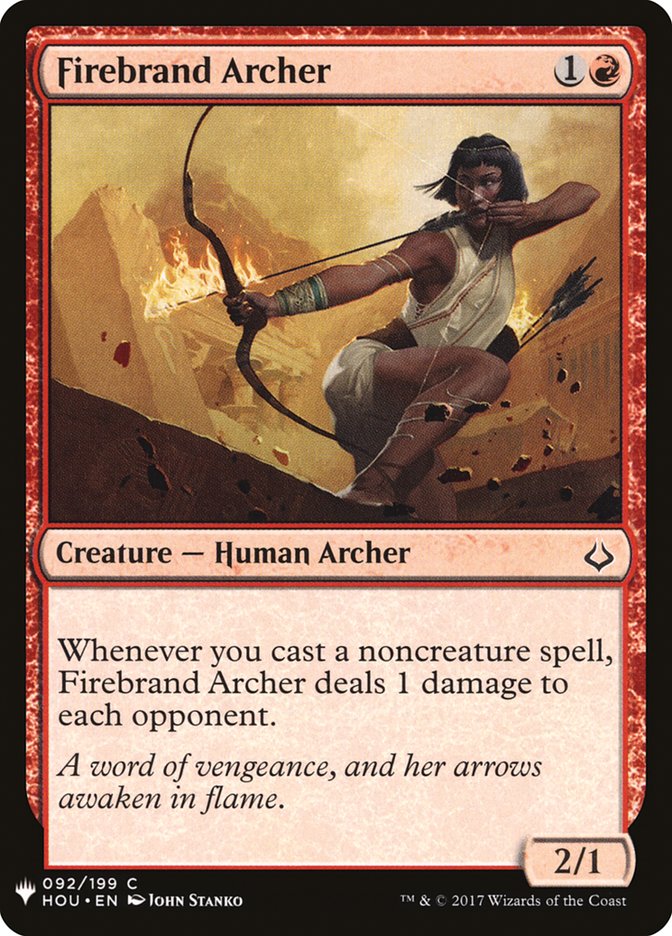 Firebrand Archer - The List (PLST)