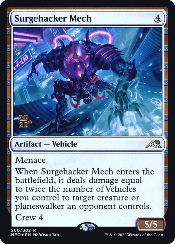 Surgehacker Mech (260s) - Kamigawa: Neon Dynasty Promos (PNEO)