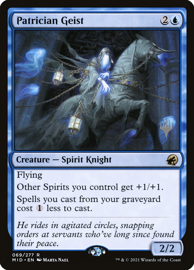 Patrician Geist (69p) - Innistrad: Midnight Hunt Promos (PMID)