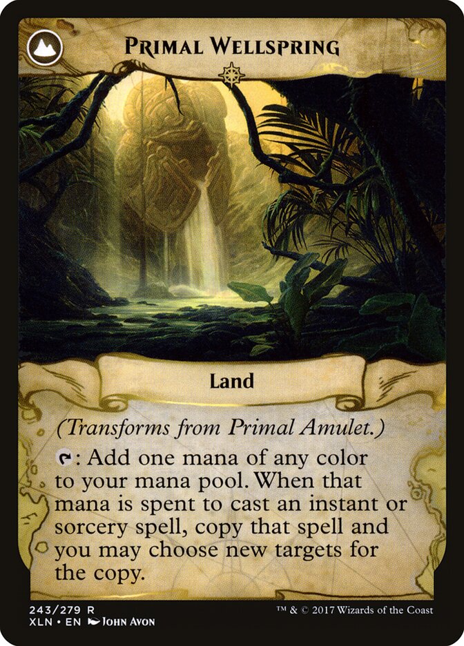 Primal Amulet // Primal Wellspring (243) - Ixalan (XLN)