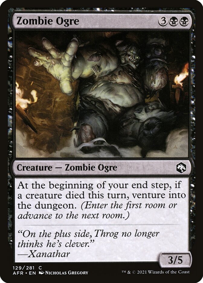 Zombie Ogre (129) - Adventures in the Forgotten Realms (AFR)