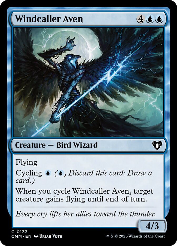 Windcaller Aven (133) - Commander Masters (CMM)