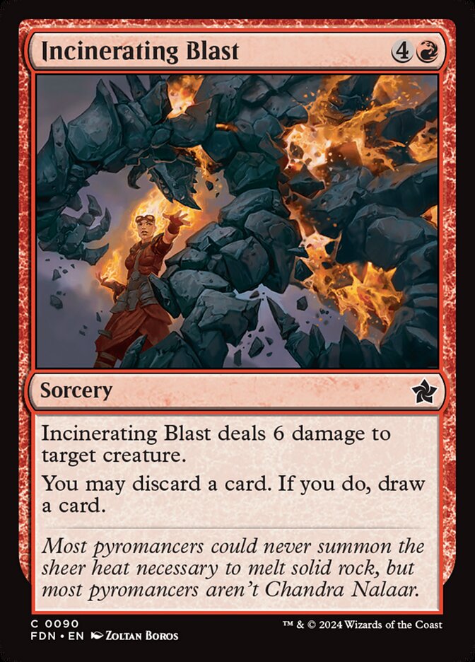Incinerating Blast (90) - Foundations (FDN)
