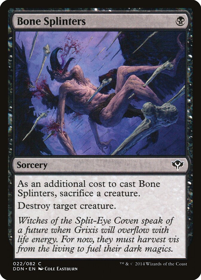 Bone Splinters (22) - Duel Decks: Speed vs. Cunning (DDN)