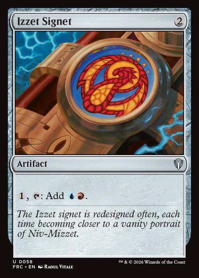 Izzet Signet (58) - Reality Fracture Commander (FRC)