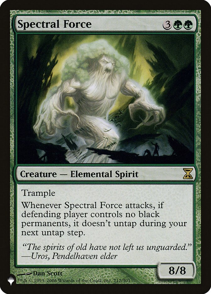 Spectral Force (TSP-217) - The List (PLST)