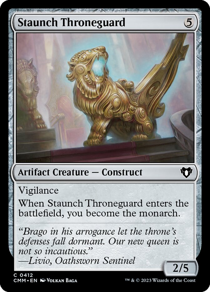 Staunch Throneguard (412) - Commander Masters (CMM)