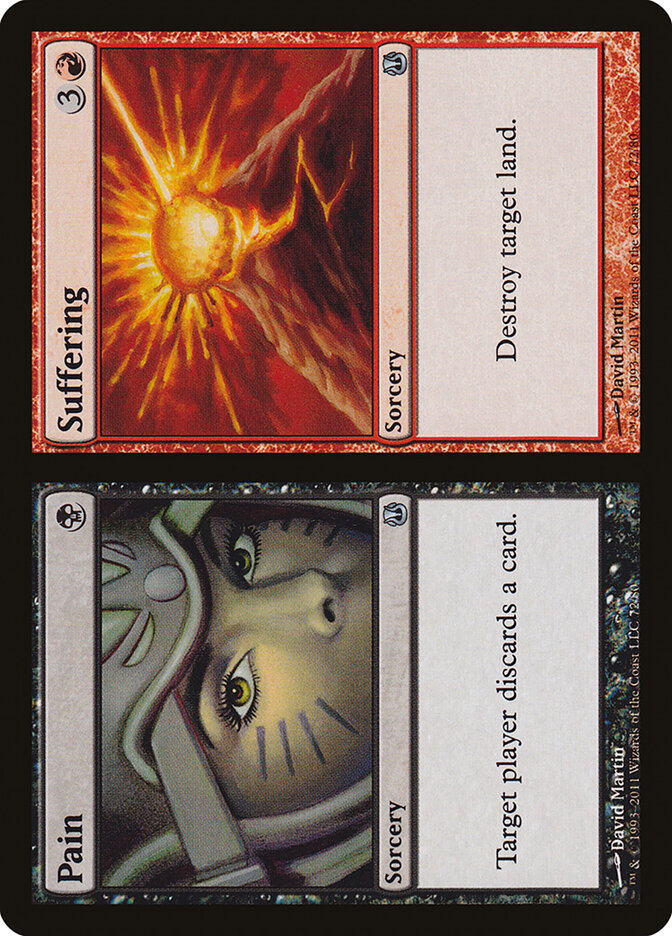 Pain // Suffering (72) - Duel Decks: Ajani vs. Nicol Bolas (DDH)