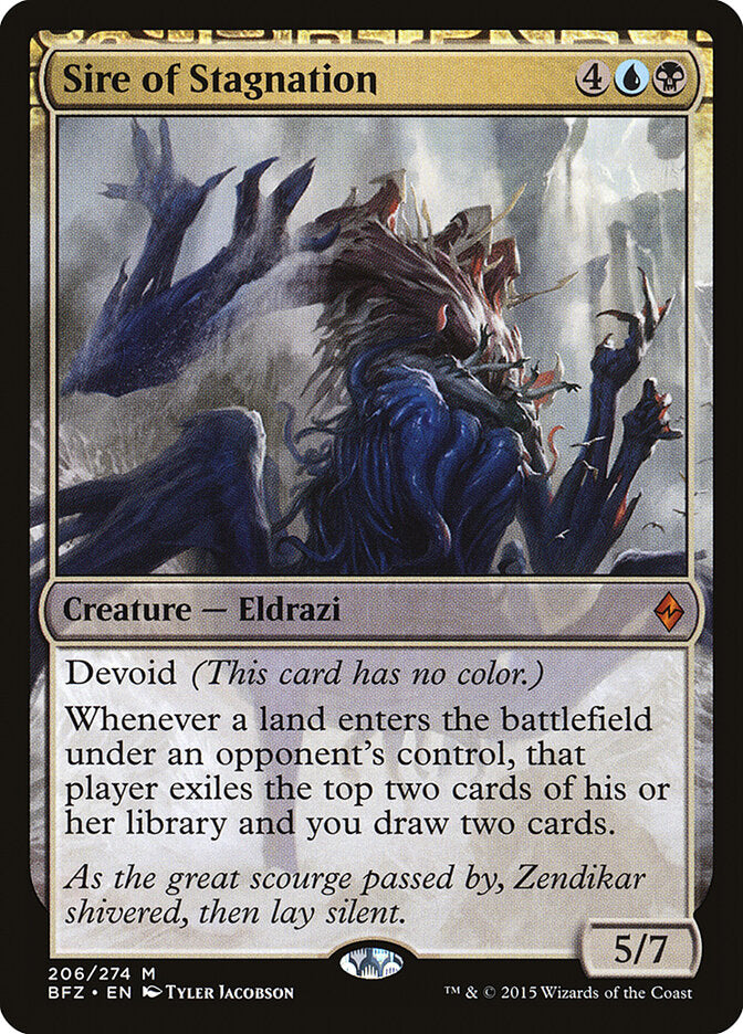 Sire of Stagnation (206) - Battle for Zendikar (BFZ)