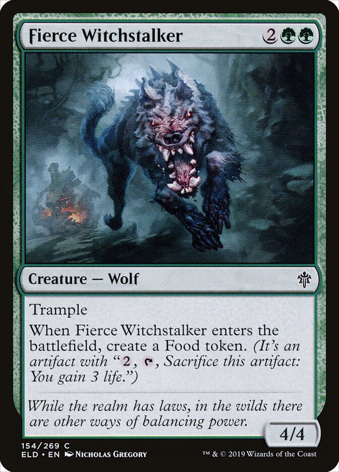 Fierce Witchstalker (154) - Throne of Eldraine (ELD)