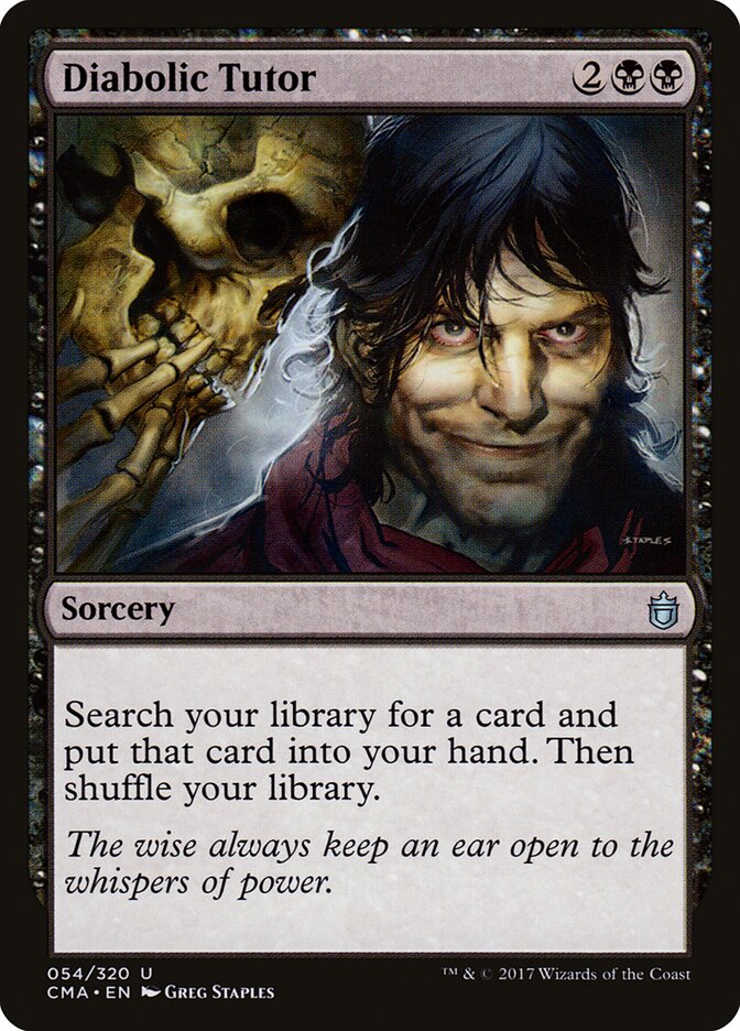 Diabolic Tutor (54) - Commander Anthology (CMA)