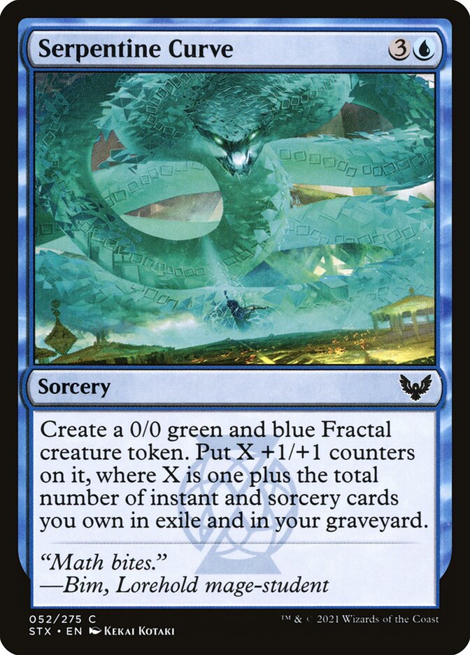 Serpentine Curve (52) - Strixhaven: School of Mages (STX)