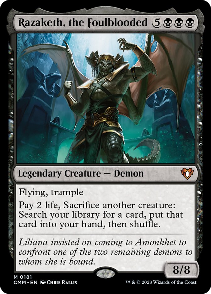 Razaketh, the Foulblooded (181) - Commander Masters (CMM)