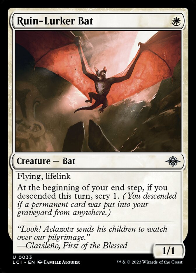 Ruin-Lurker Bat (33) - The Lost Caverns of Ixalan (LCI)