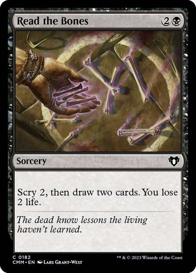 Read the Bones (182) - Commander Masters (CMM)