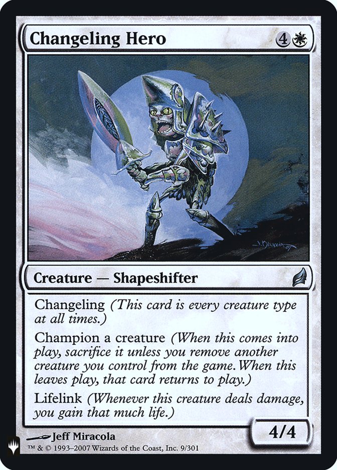 Changeling Hero - The List (PLST)