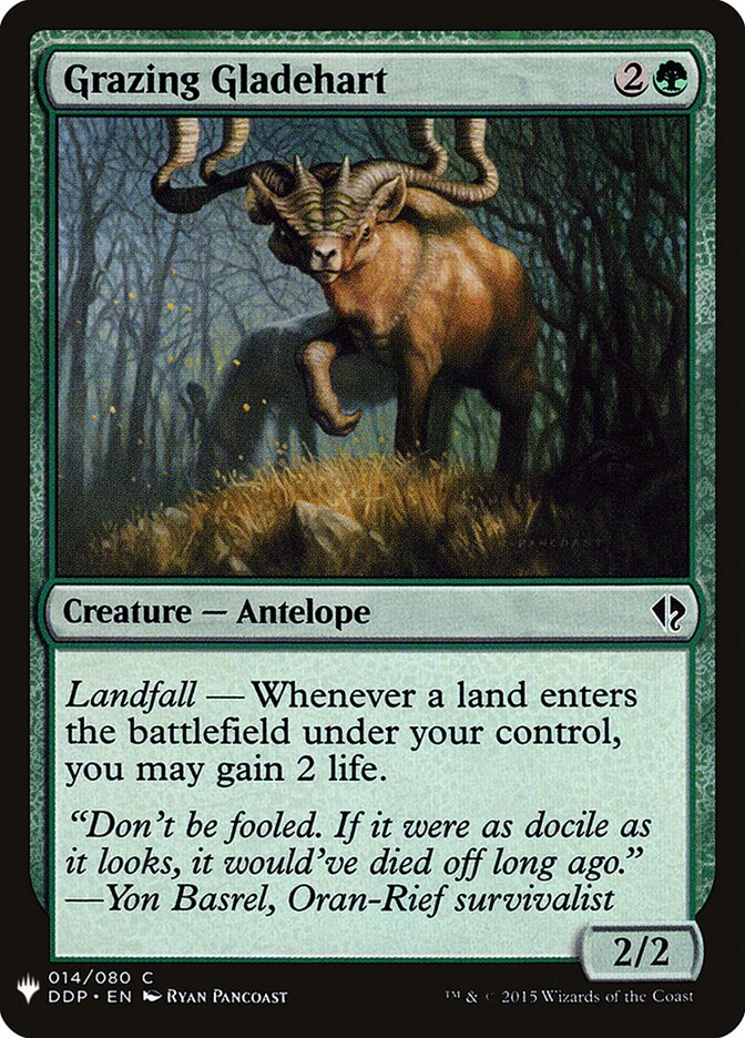 Grazing Gladehart (DDP-14) - The List (PLST)