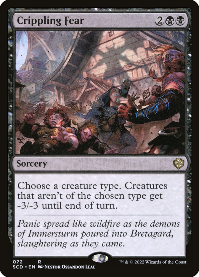 Crippling Fear (72) - Starter Commander Decks (SCD)