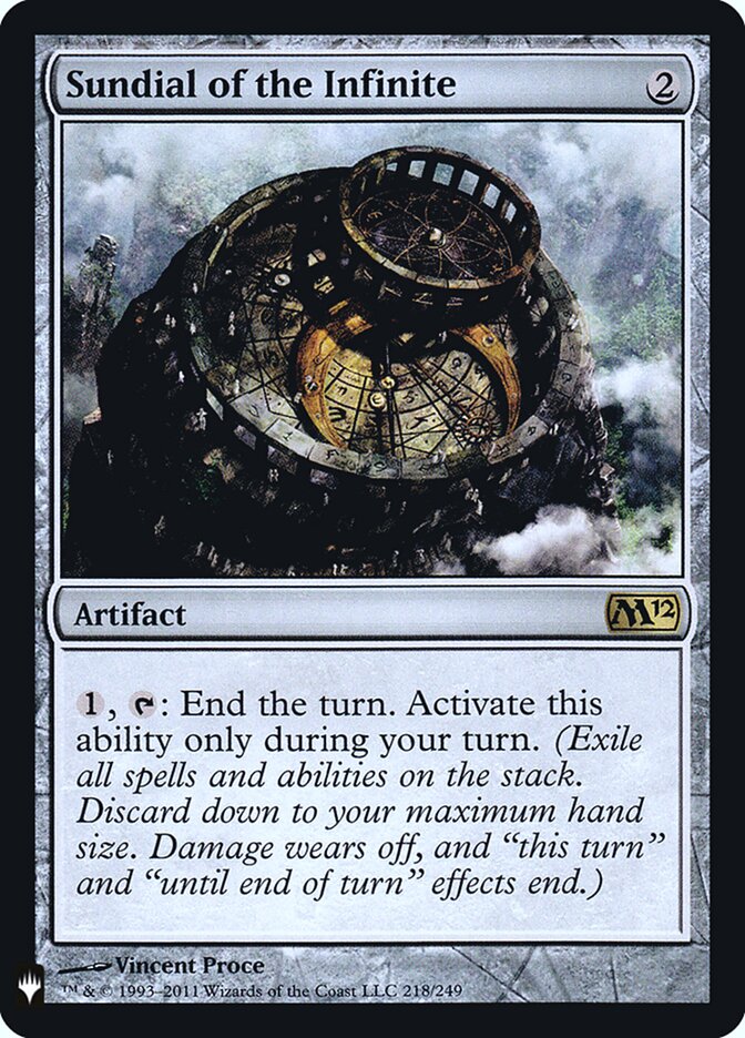 Sundial of the Infinite (M12-218) - The List (PLST)
