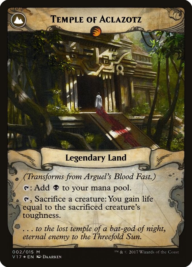 Arguel's Blood Fast // Temple of Aclazotz (2) - From the Vault: Transform (V17)