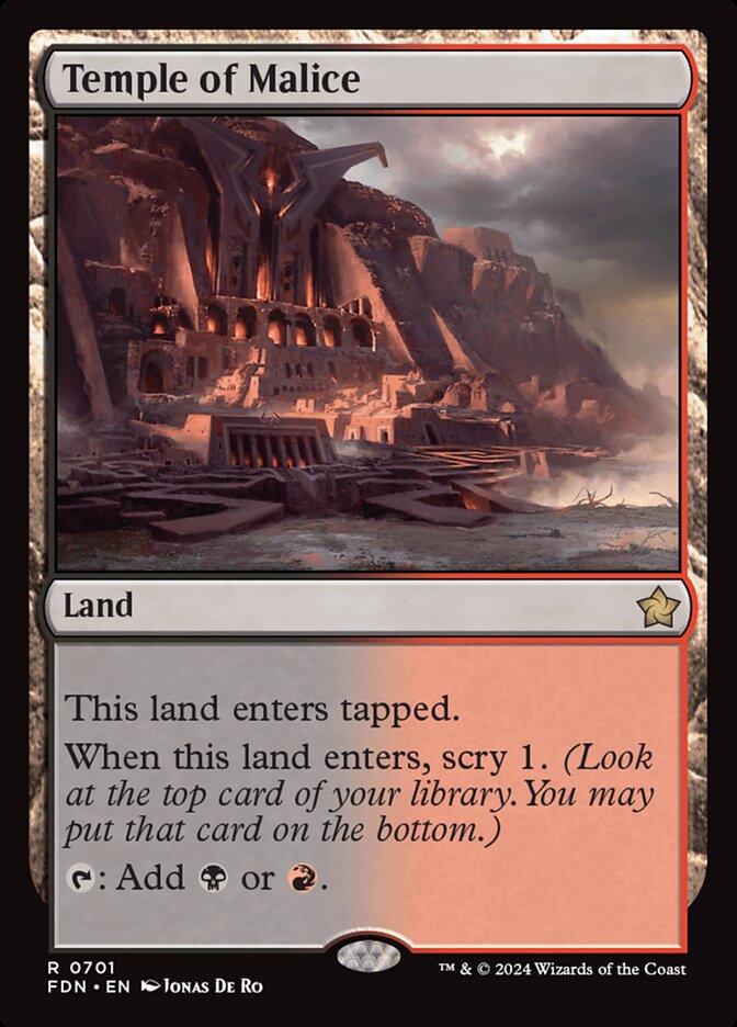 Temple of Malice (701) - Foundations (FDN)