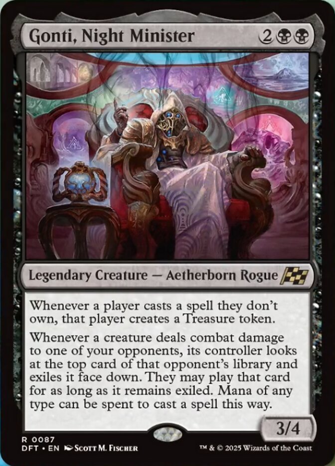 Gonti, Night Minister - Aetherdrift (DFT)