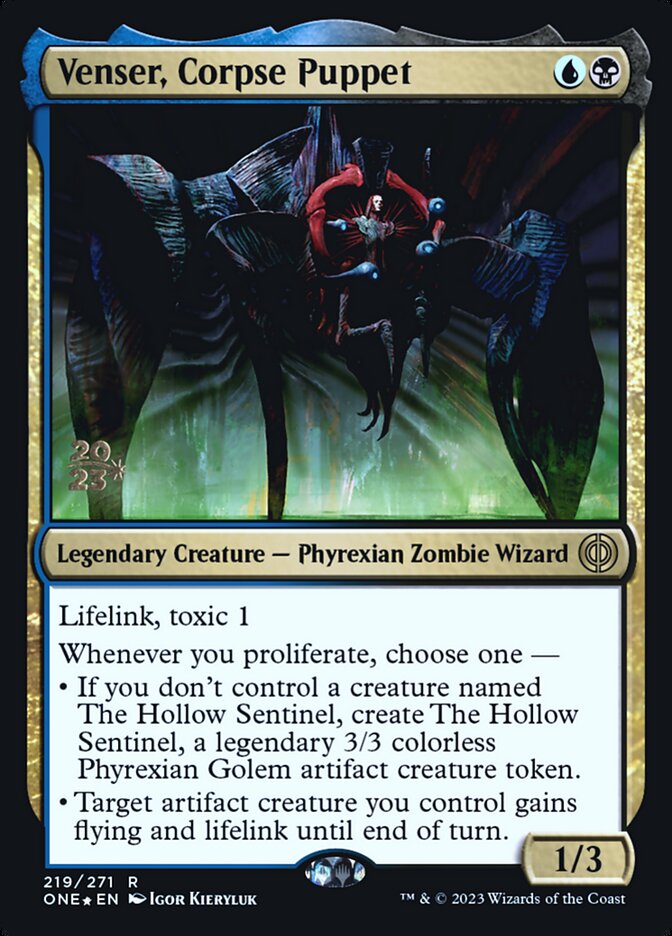 Venser, Corpse Puppet (219s) - Phyrexia: All Will Be One Promos (PONE)