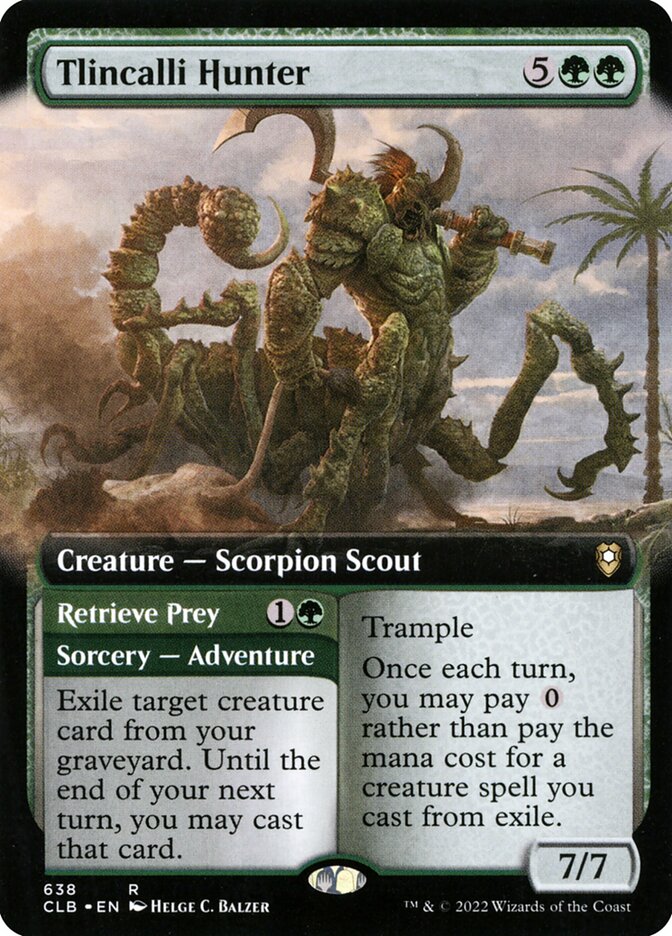 Tlincalli Hunter // Retrieve Prey (638) - Commander Legends: Battle for Baldur's Gate (CLB)