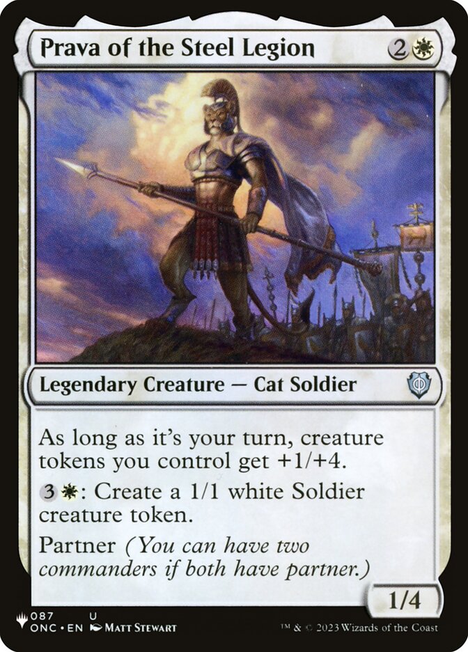 Prava of the Steel Legion (ONC-87) - The List (PLST)