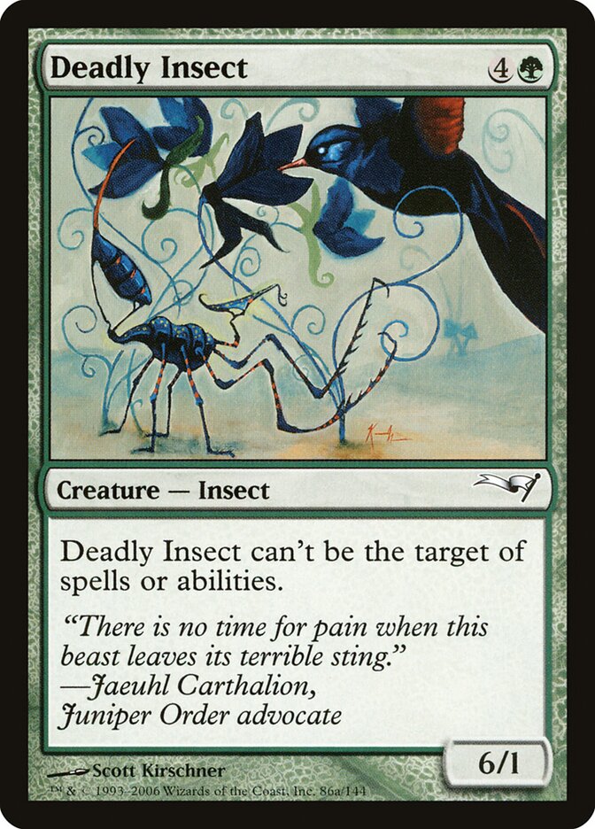 Deadly Insect (86a) - Coldsnap Theme Decks (CST)