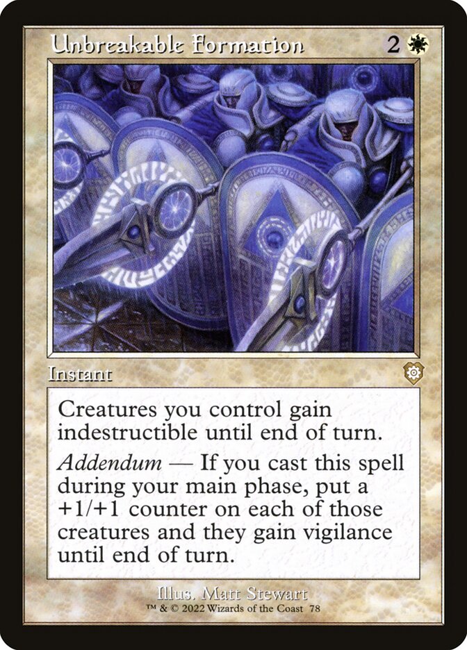Unbreakable Formation (78) - The Brothers' War Commander (BRC)