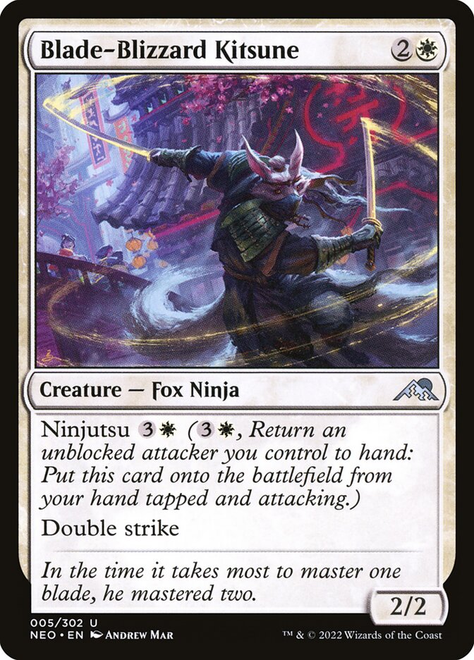 Blade-Blizzard Kitsune (5) - Kamigawa: Neon Dynasty (NEO)