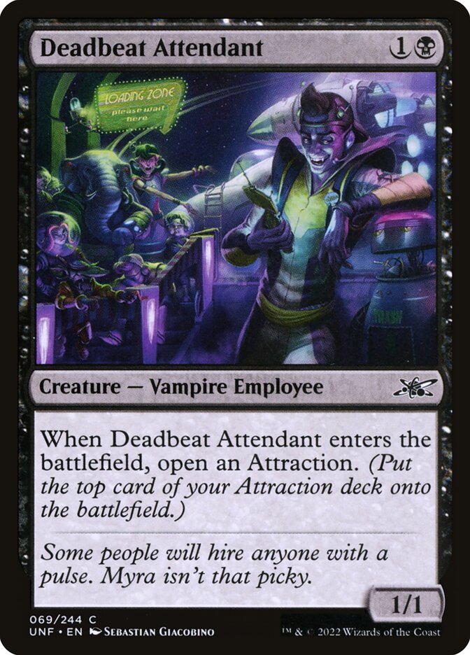 Deadbeat Attendant (69) - Unfinity (UNF)